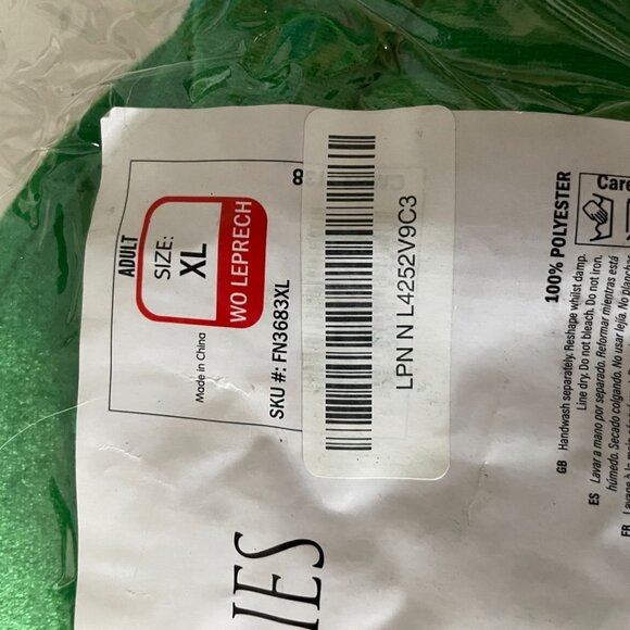 Leprechaun Clover Dress Costume - Picture 14 of 14